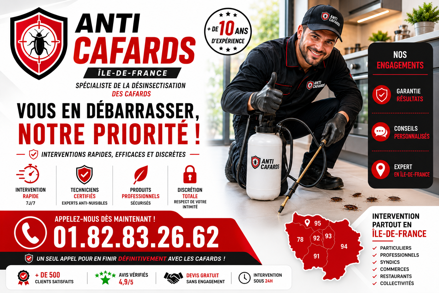 Cafards le Blanc Mesnil
